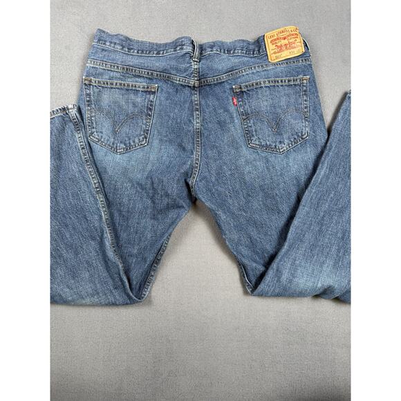 Levis 569 Jeans Mens 36x30 Blue Denim Baggy Loose Straight Relaxed Grunge Y2K - Picture 1 of 10